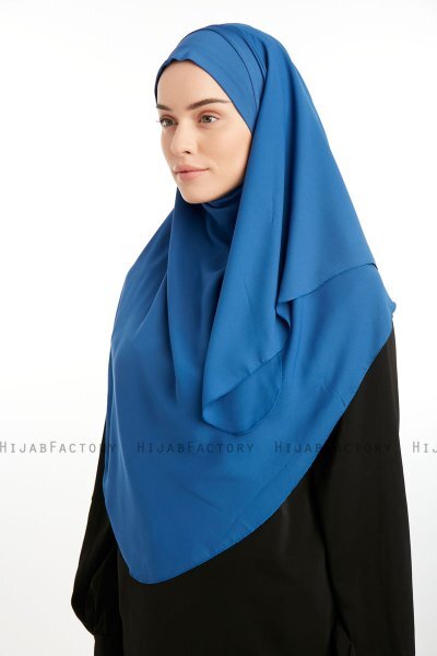 Bengi - Micro Krep Turban Hijab Índigo