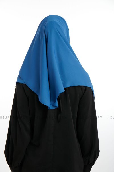 Bengi - Micro Krep Turban Hijab Índigo