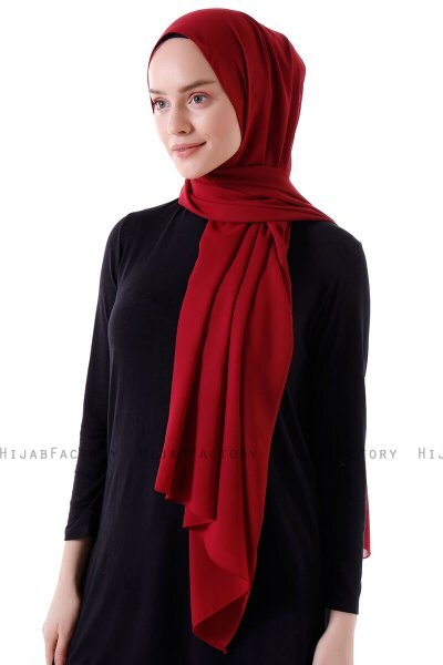 Hadise - Hijab Chiffon Burdeos