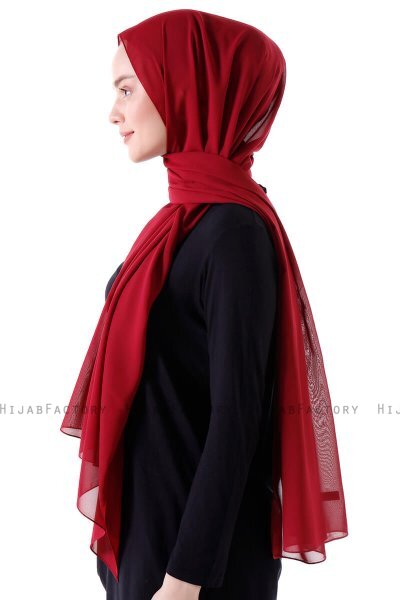 Hadise - Hijab Chiffon Burdeos