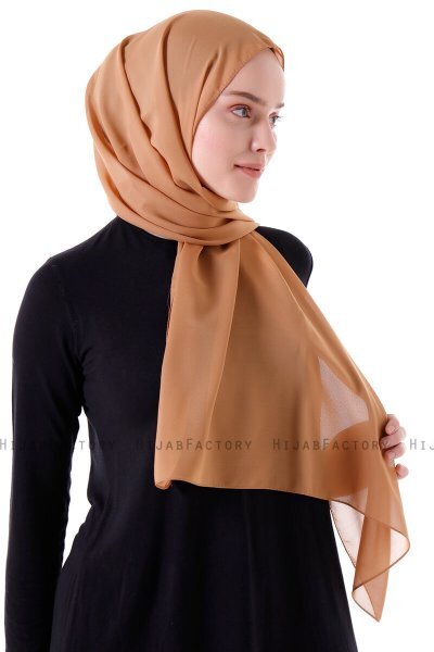 Hadise - Hijab Chiffon Mostaza