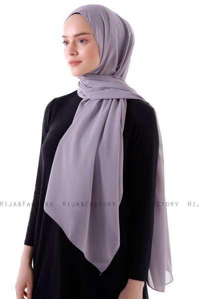 Hadise - Hijab Chiffon Gris