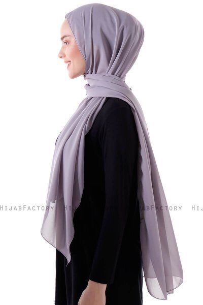 Hadise - Hijab Chiffon Gris