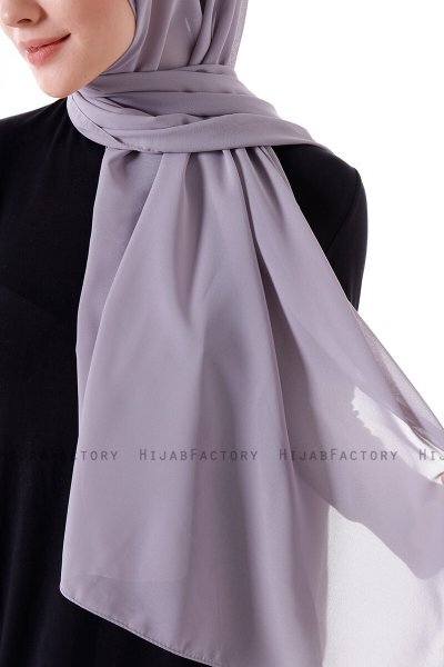 Hadise - Hijab Chiffon Gris