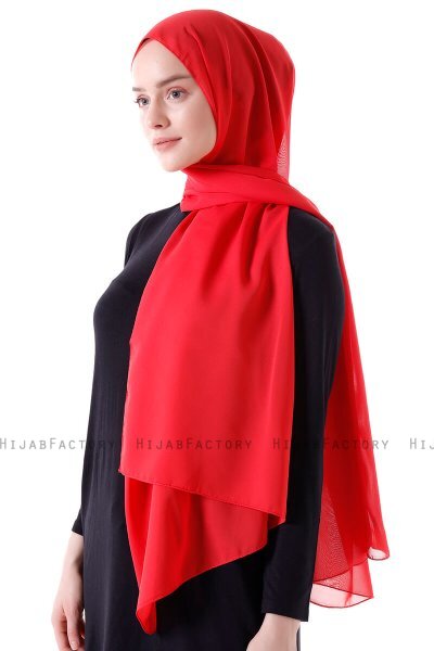 Hadise - Hijab Chiffon Frambuesa
