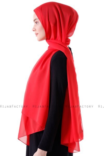 Hadise - Hijab Chiffon Frambuesa
