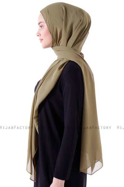 Hadise - Hijab Chiffon Caqui
