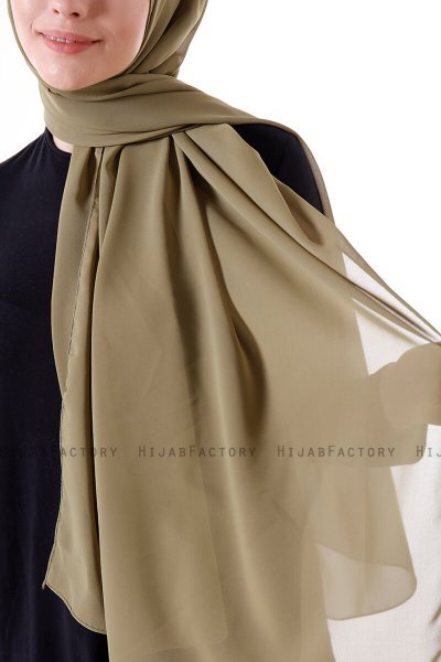 Hadise - Hijab Chiffon Caqui
