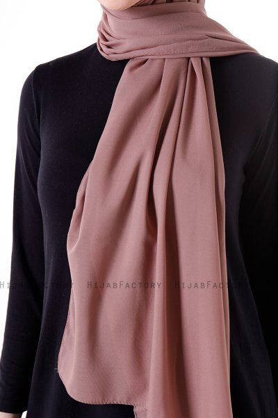Hadise - Hijab Chiffon Marrón Claro