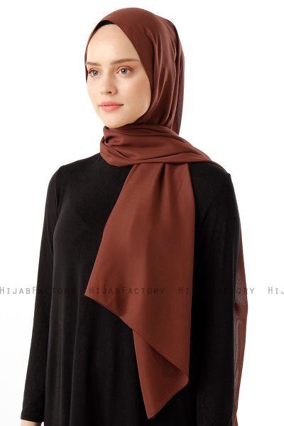 Hadise - Hijab Chiffon Marrón
