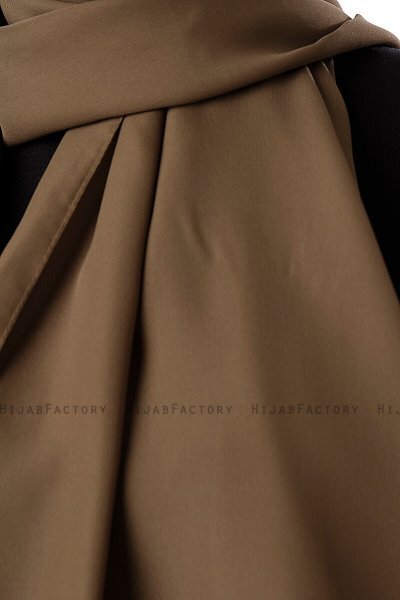 Hadise - Hijab Chiffon Caqui Oscuro