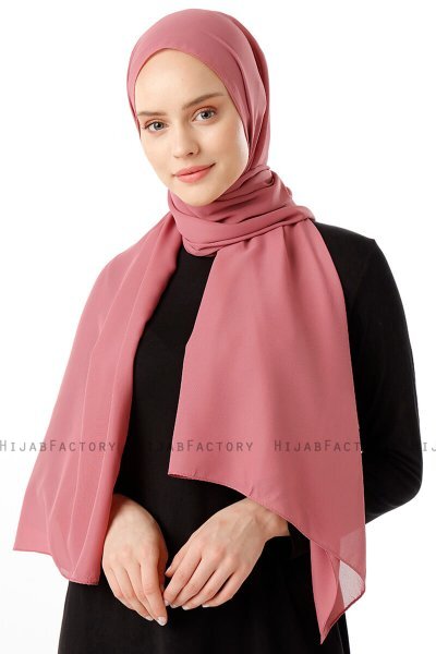 Hadise - Hijab Chiffon Rosa Oscuro