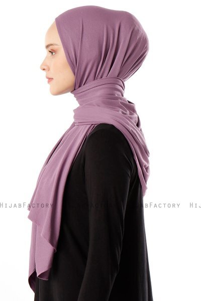 Neylan - Hijab Jersey Básico Morado Oscuro