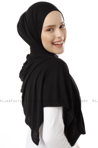 Neylan - Hijab Jersey Básico Negro