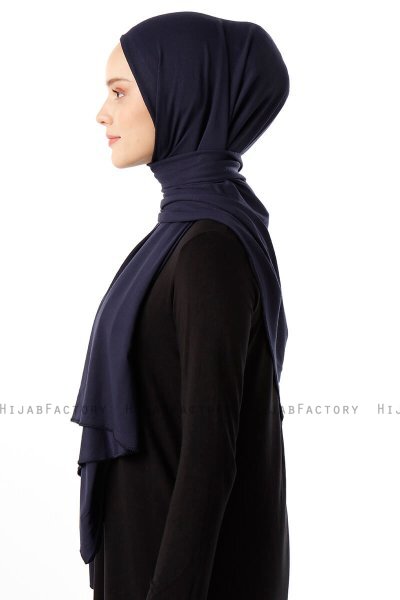 Neylan - Hijab Jersey Básico Azul Marino