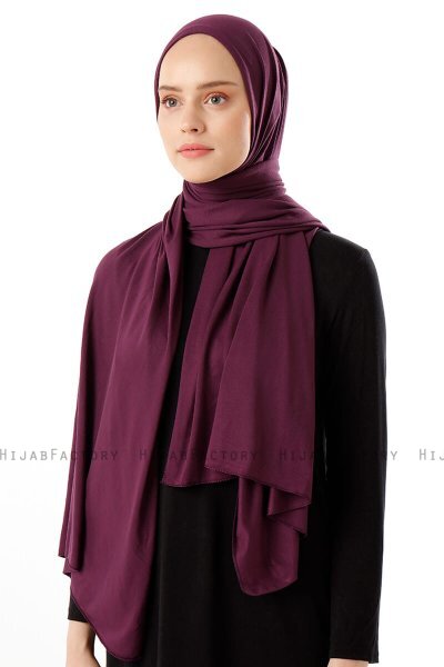 Neylan - Hijab Jersey Básico Ciruelas