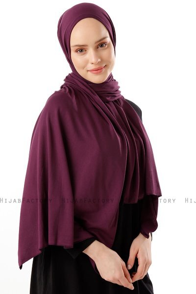 Neylan - Hijab Jersey Básico Ciruelas