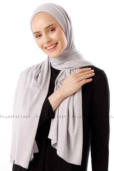 Neylan - Hijab Jersey Básico Gris Claro