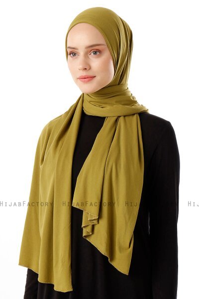 Neylan - Hijab Jersey Básico Verde Oliva