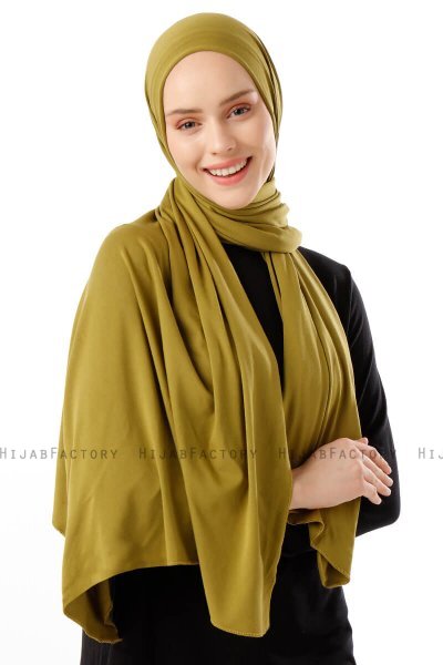 Neylan - Hijab Jersey Básico Verde Oliva