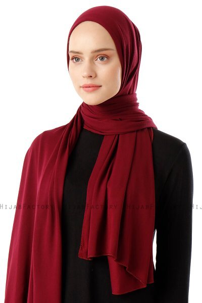 Neylan - Hijab Jersey Básico Burdeos