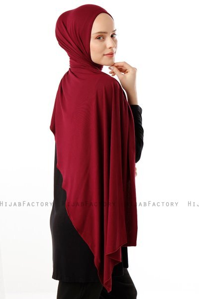 Neylan - Hijab Jersey Básico Burdeos