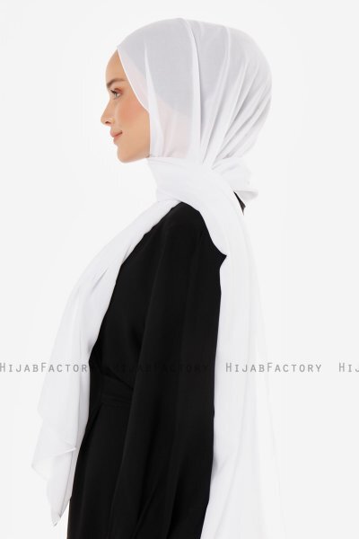 Esra - Hijab Chiffon Blanco