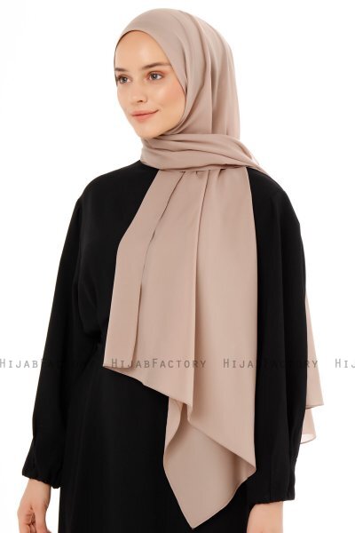 Esra - Hijab Chiffon Taupe Claro