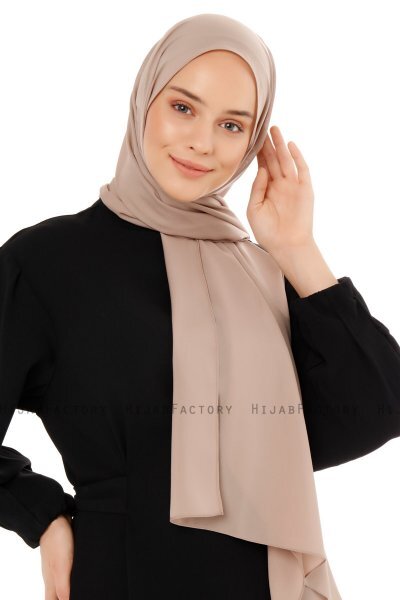 Esra - Hijab Chiffon Taupe Claro