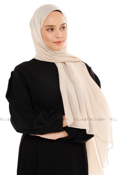 Esra - Hijab Chiffon Nude