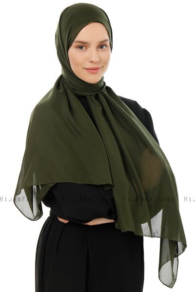 Esra - Hijab Chiffon Caqui