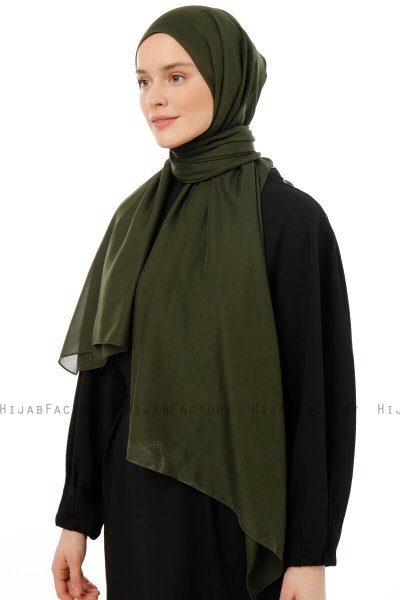 Esra - Hijab Chiffon Caqui