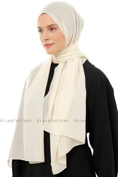 Esra - Hijab Chiffon Beige Claro