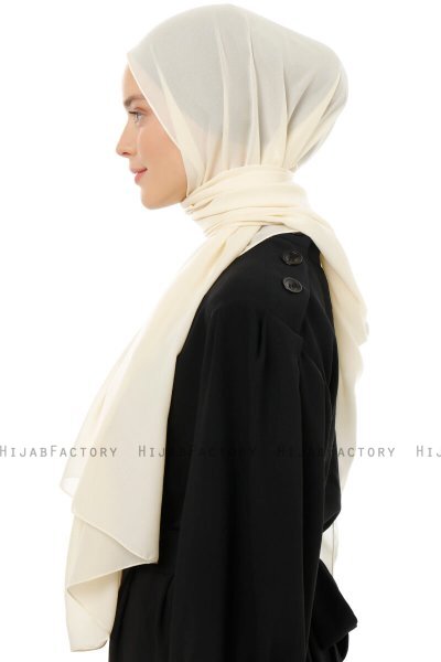 Esra - Hijab Chiffon Beige Claro