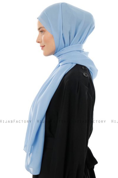 Esra - Hijab Chiffon Azul Claro