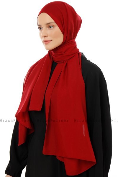 Esra - Hijab Chiffon Burdeos