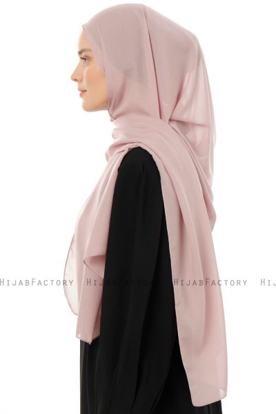 Esra - Hijab Chiffon Rosa Oscuro