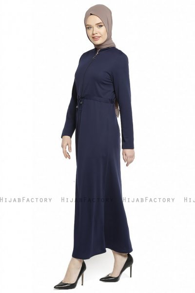 Emine - Abaya Azul Marino - Miss Cazibe