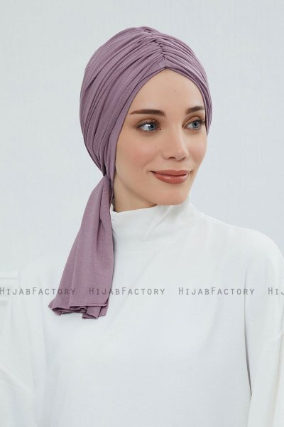 Amy - Turbante De Algodón Lilac