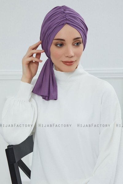 Amy - Turbante De Algodón Violet