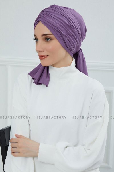 Amy - Turbante De Algodón Violet