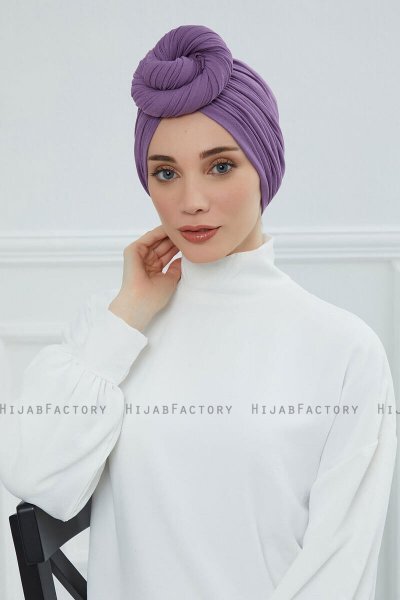 Amy - Turbante De Algodón Violet
