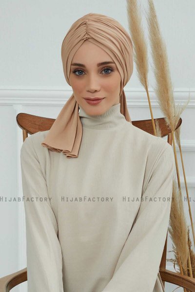 Amy - Turbante De Algodón Sand