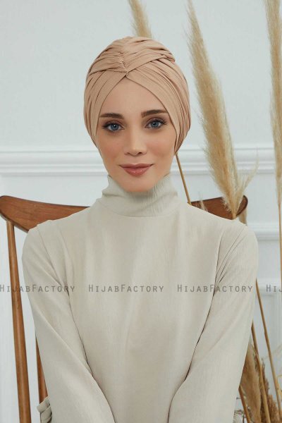 Amy - Turbante De Algodón Sand