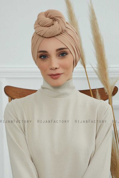 Amy - Turbante De Algodón Sand