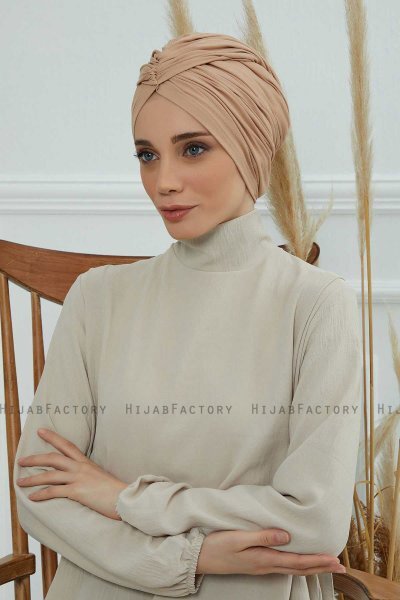 Amy - Turbante De Algodón Sand