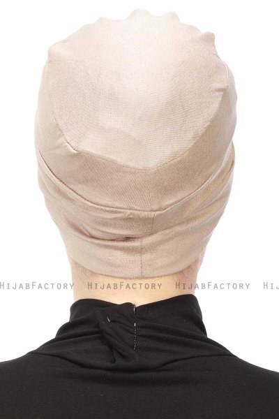 Stella - Turbante De Algodón Taupe