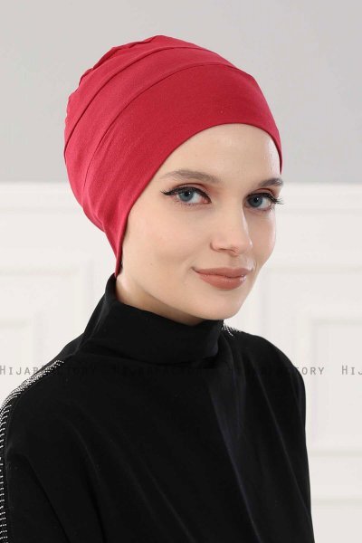 Stella - Turbante De Algodón Burdeos