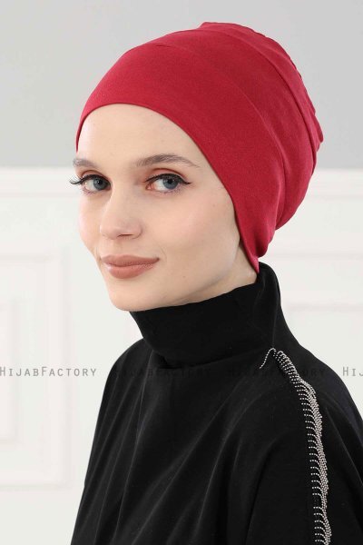 Stella - Turbante De Algodón Burdeos