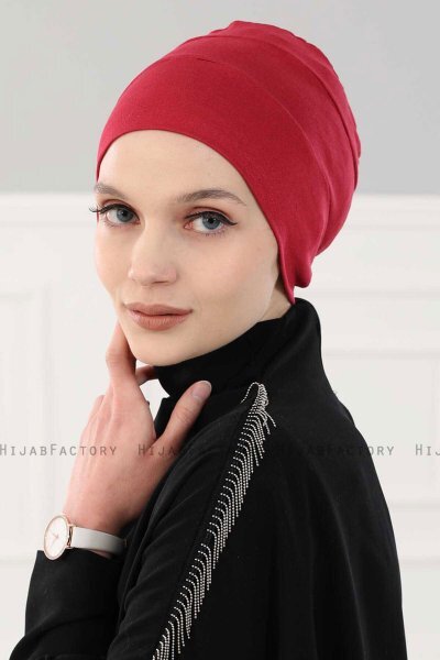 Stella - Turbante De Algodón Burdeos